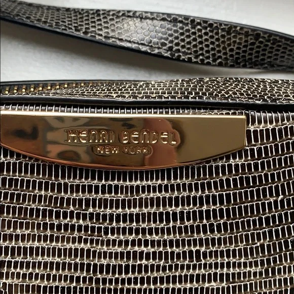 Henri Bendel Black and Gold Crossbody Bag - Picture 2 of 3